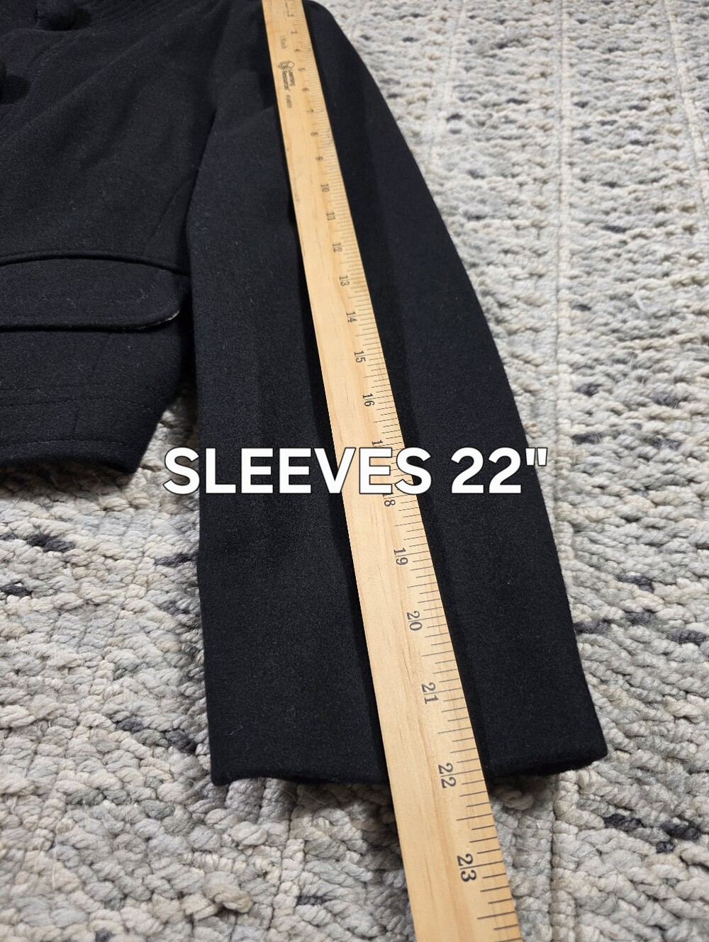 J.Crew 100% Wool Black Cropped Jacket Size 8 Quiet Luxury Old Money Classic Lux - Picture 12 of 16